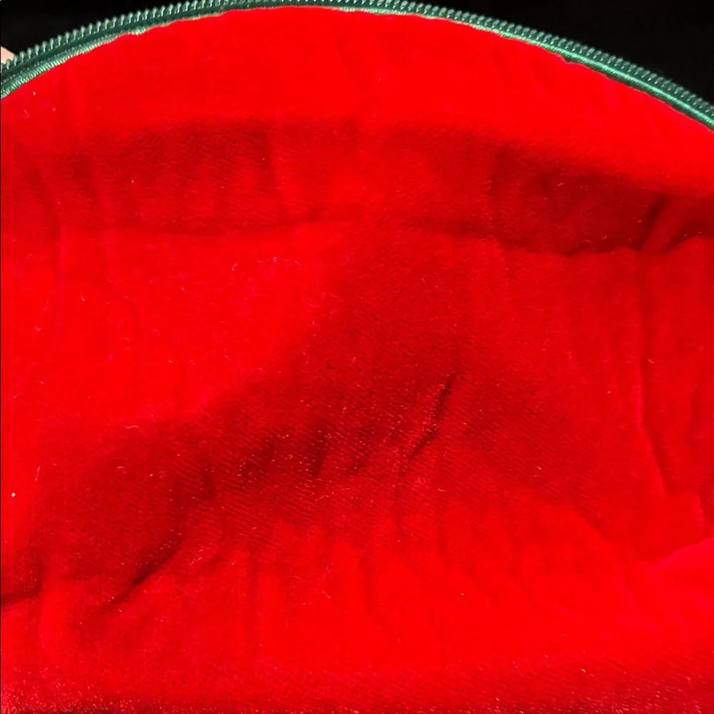 Totes vintage Red Purple and Green Velvet Pouch